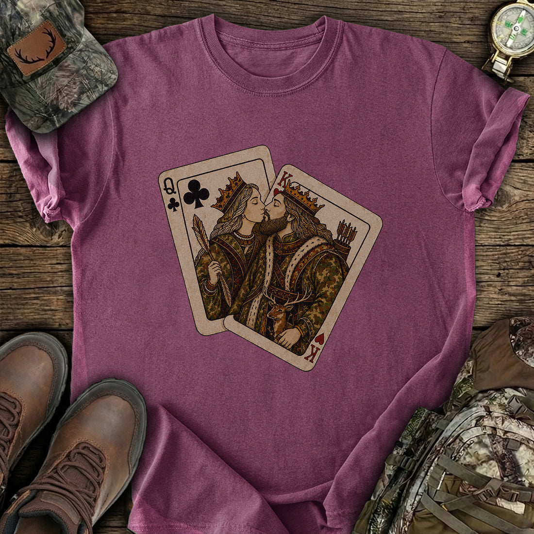 Hunter Hearts Royal T-Shirt product image 2