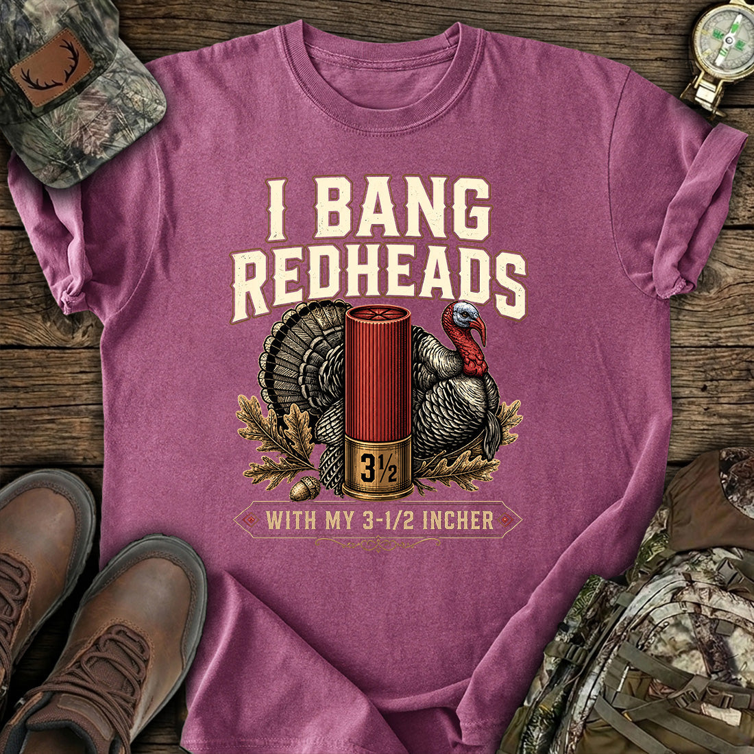 Funny Turkey Hunter T-Shirt product image 4