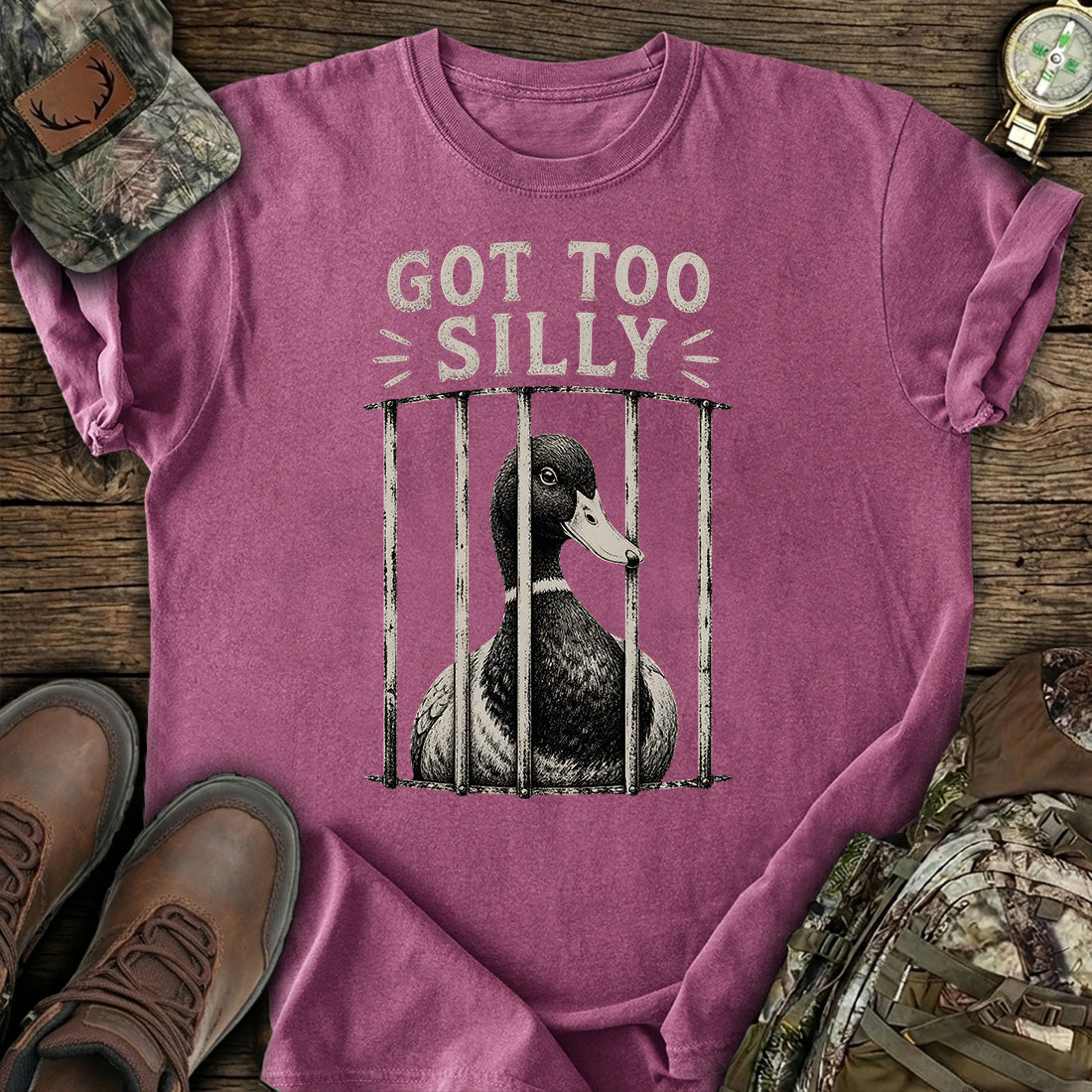 Funny Duck Hunting Joke T-Shirt product image 3