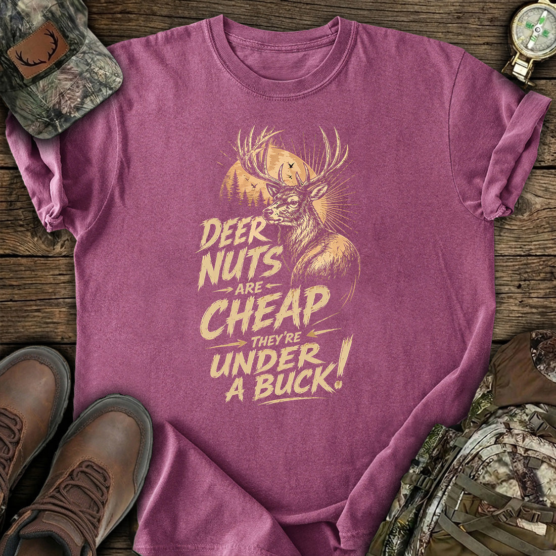 Deer Nuts Cheap Funny T-Shirt product image 4