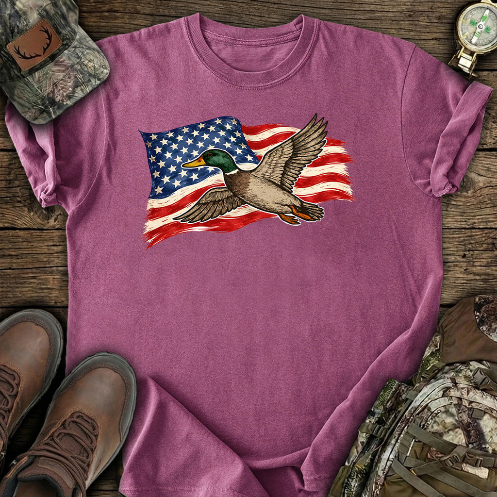 American Flag Duck Hunting T-Shirt product image 6