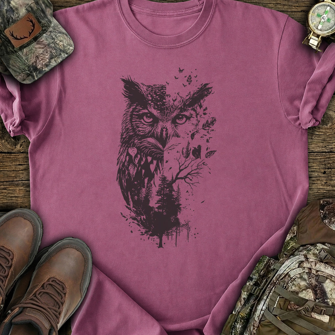 Owl Wilderness Echo T-Shirt product image 3