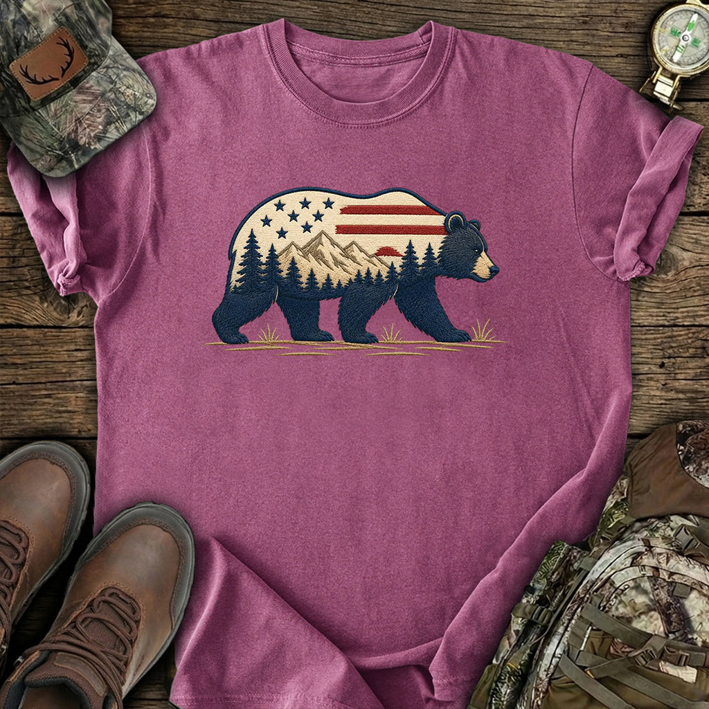 Patriotic Bear USA T-Shirt product image 4