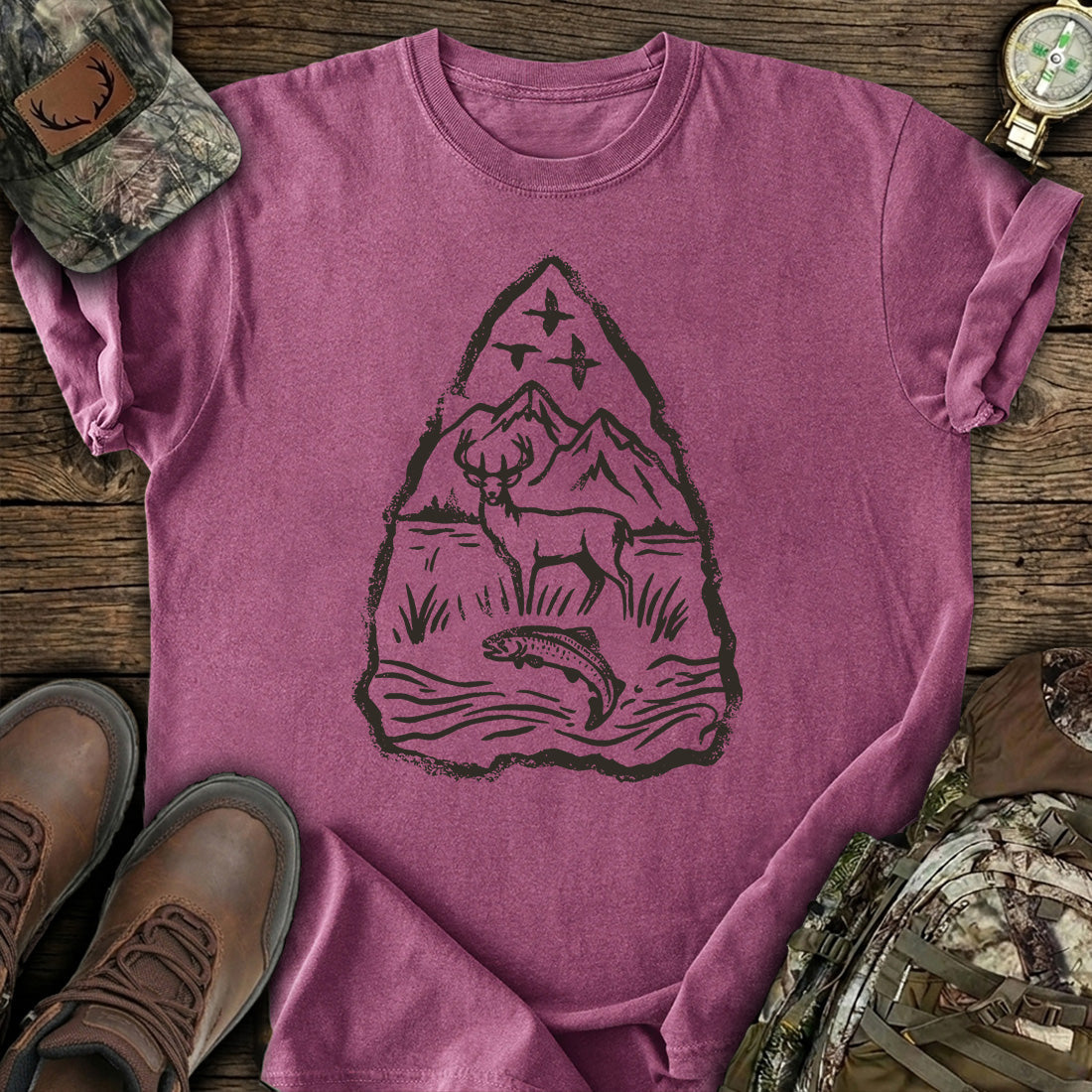 Deer Fishing T-Shirt product image 3