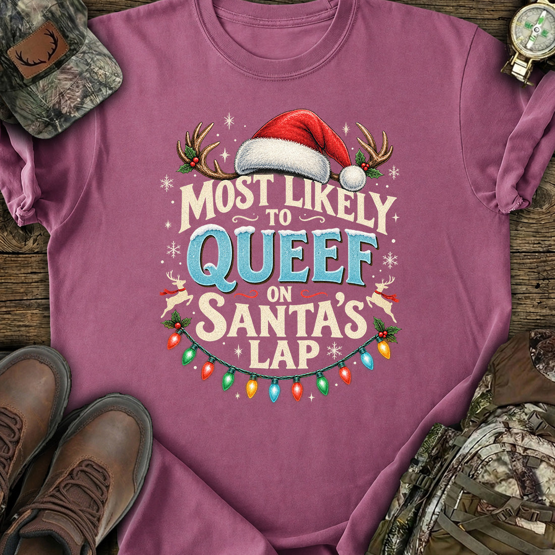 Santa's Naughty List T-Shirt product image 1