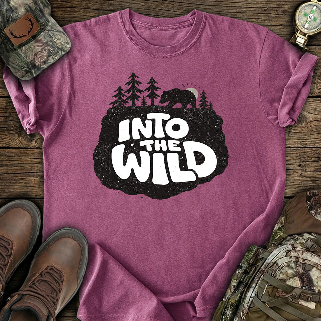Into The Wild Bear Forest T-Shirt product image 4