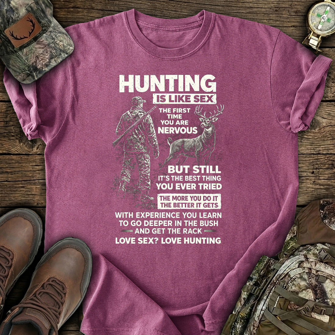 Funny Hunting Quote Deer T-Shirt product image 4
