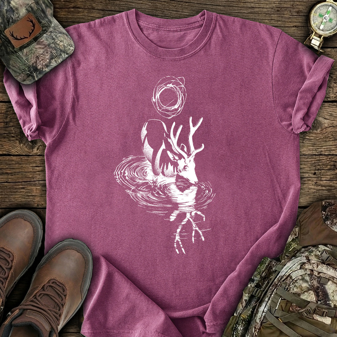 Eclipse Stag Spirit T-Shirt product image 7