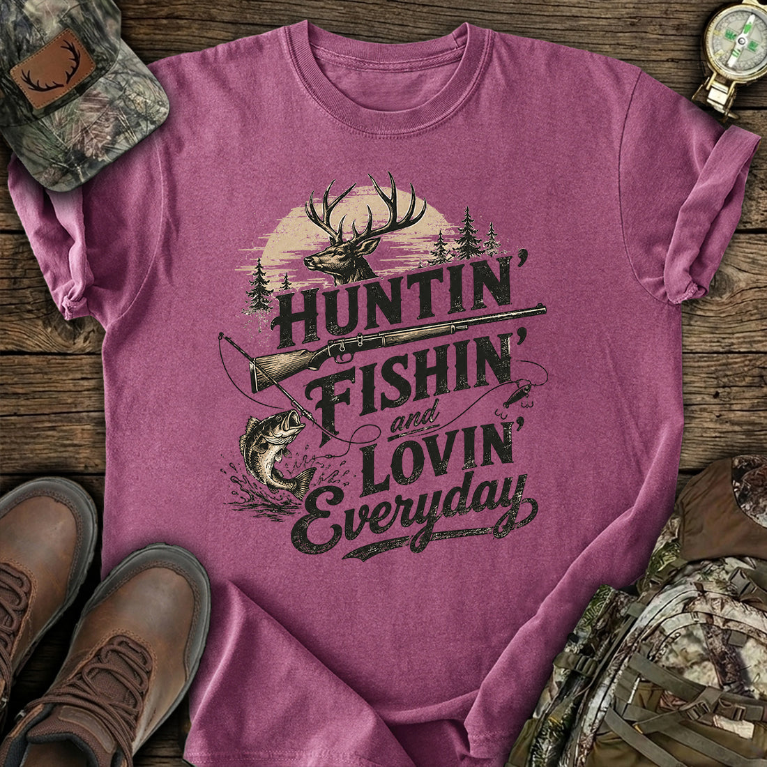 Hunting Fishing Outdoors T-Shirt product image 5
