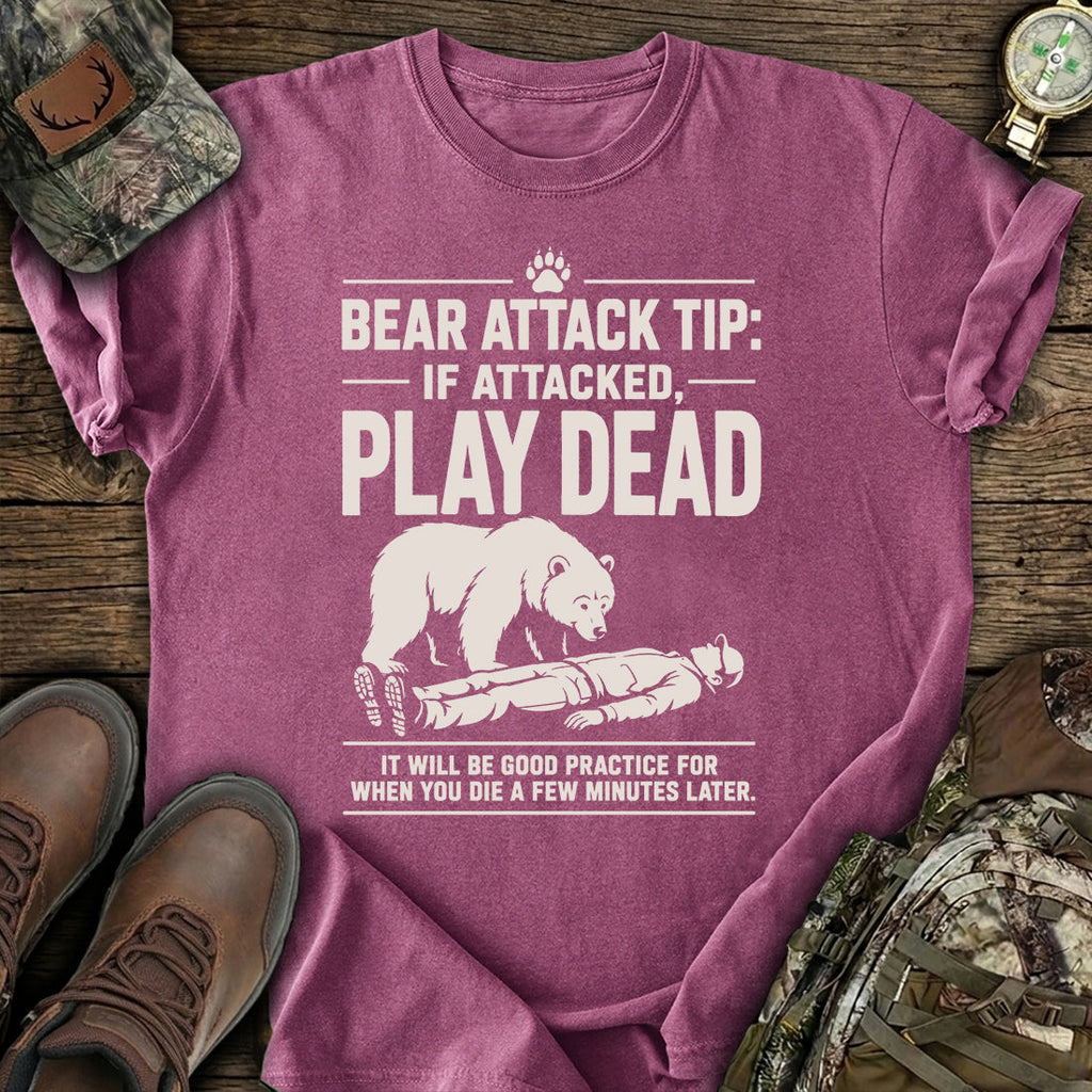Bear Attack Humor T-Shirt product image 3