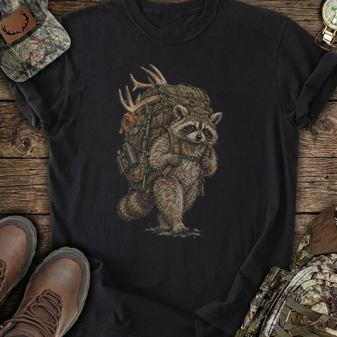 Wild Raccoon Scout T-Shirt product image 1