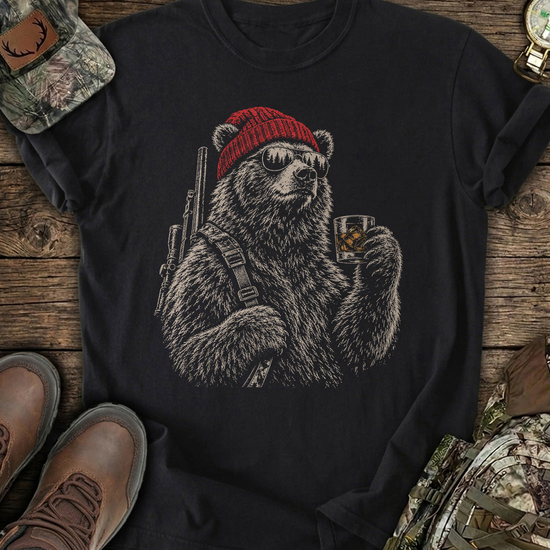 Backwoods Bear Toast T-Shirt product image 1