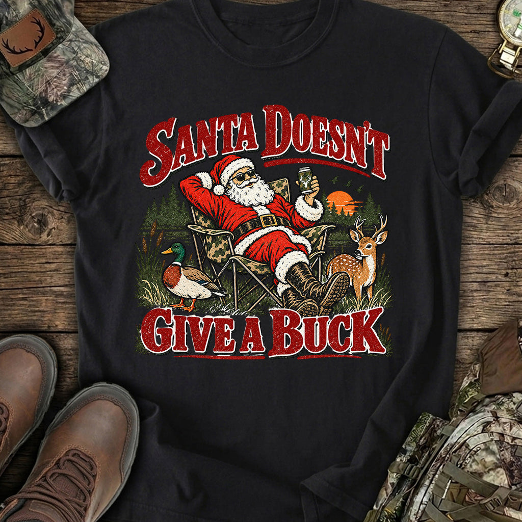 Santa's Buck-Free Xmas T-Shirt product image 2