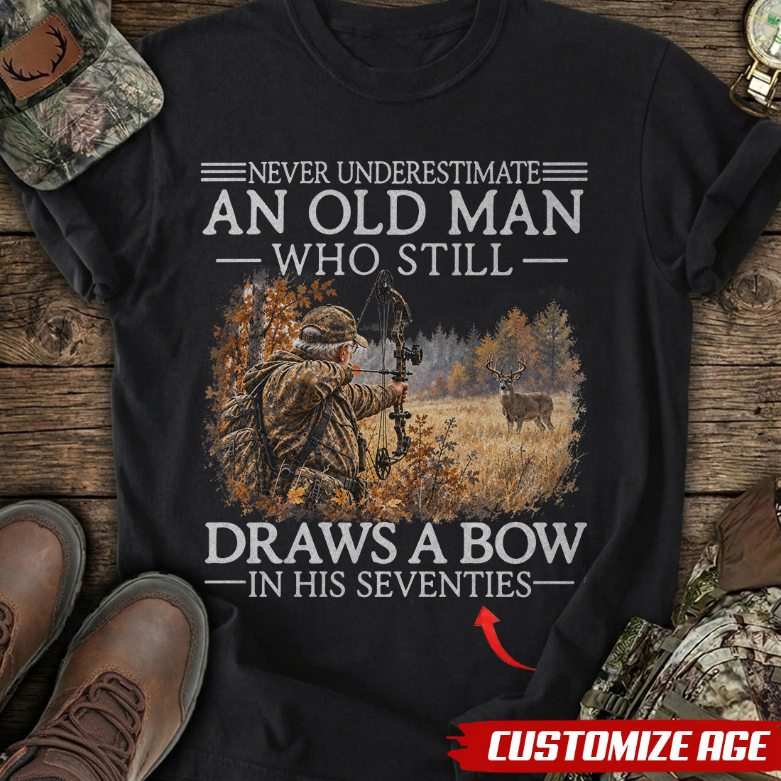 Personalized Years & Still Bowhunting T-Shirt product image 3