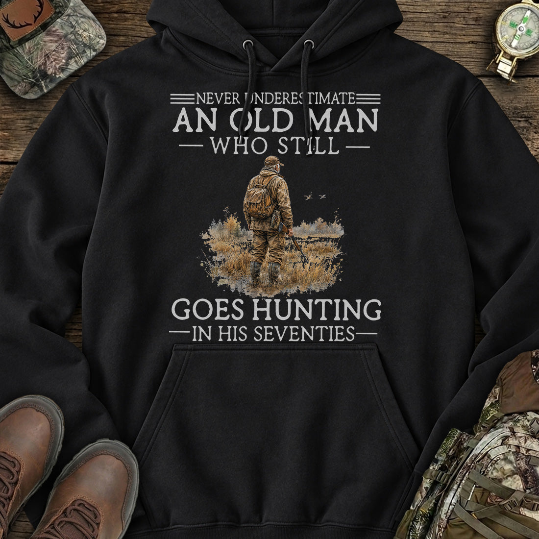Personalized Ages & Still Hunting Hoodie product image 1