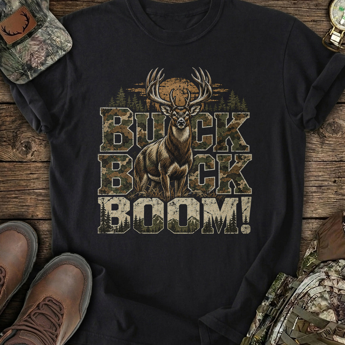Buck Season Boom T-Shirt product image 2
