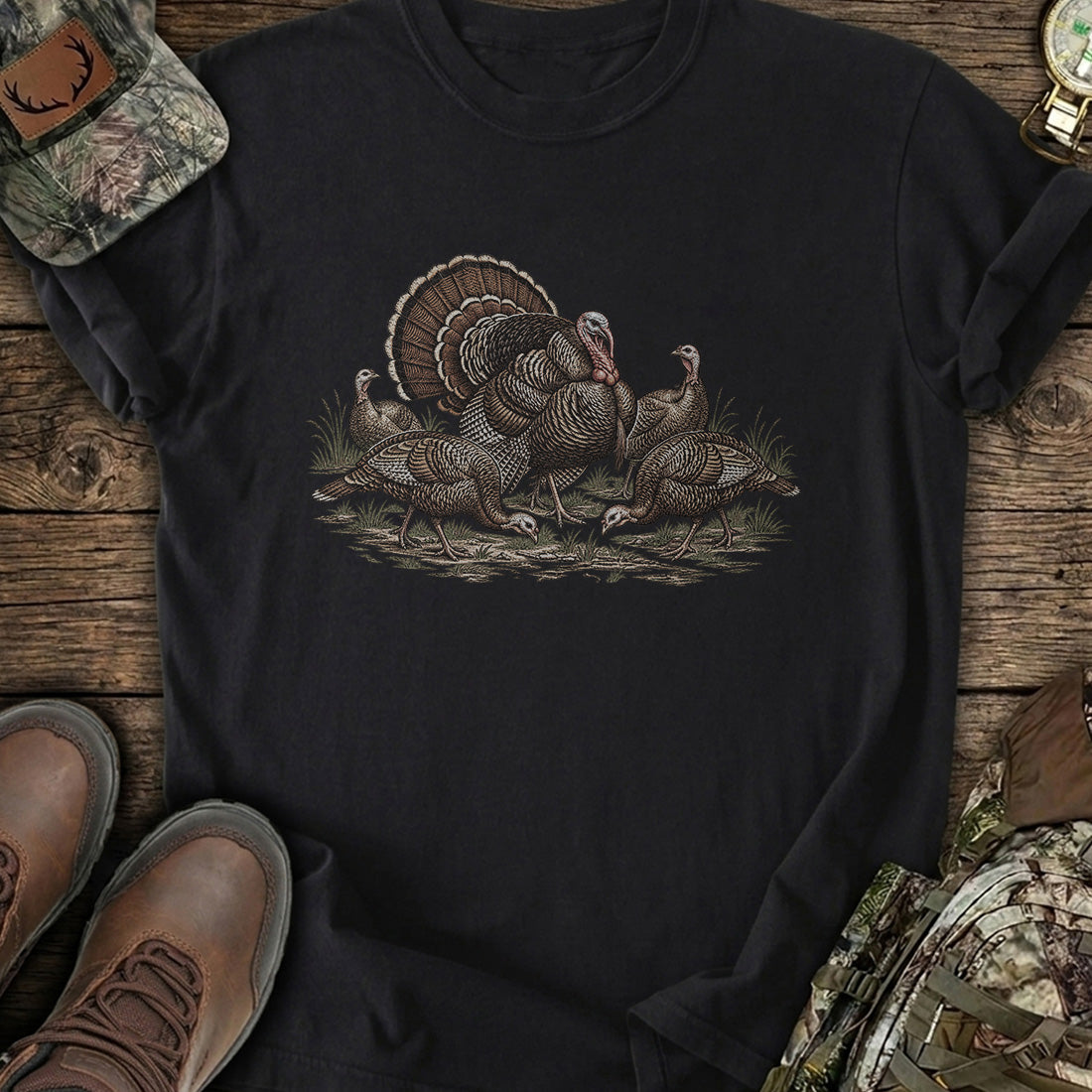 Wild Turkey Flock T-Shirt product image 2