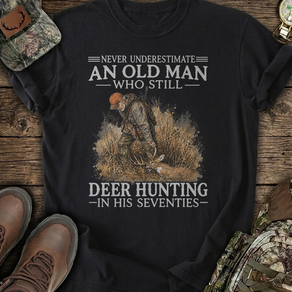 Personalized Old Man Deer Hunt T-Shirt product image 1