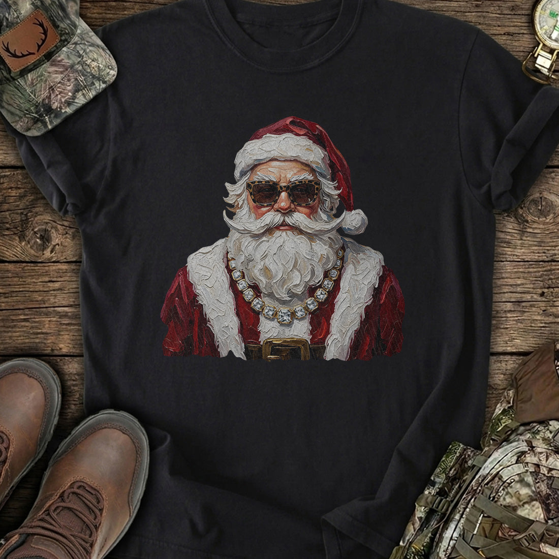 Santa Swag Christmas T-Shirt product image 3