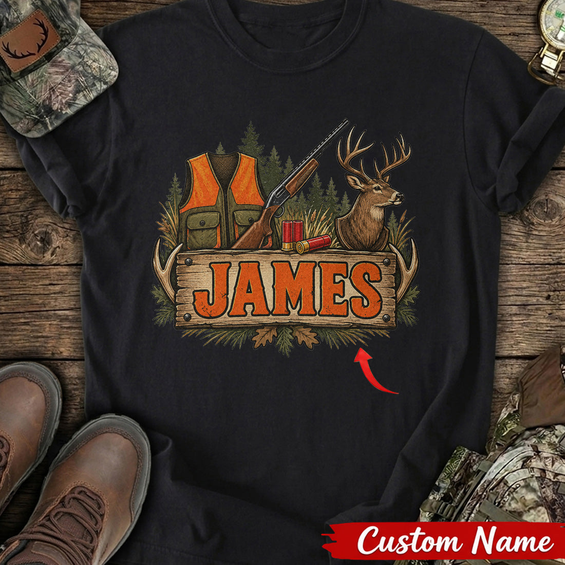 Custom Deer Hunter T-Shirt product image 1