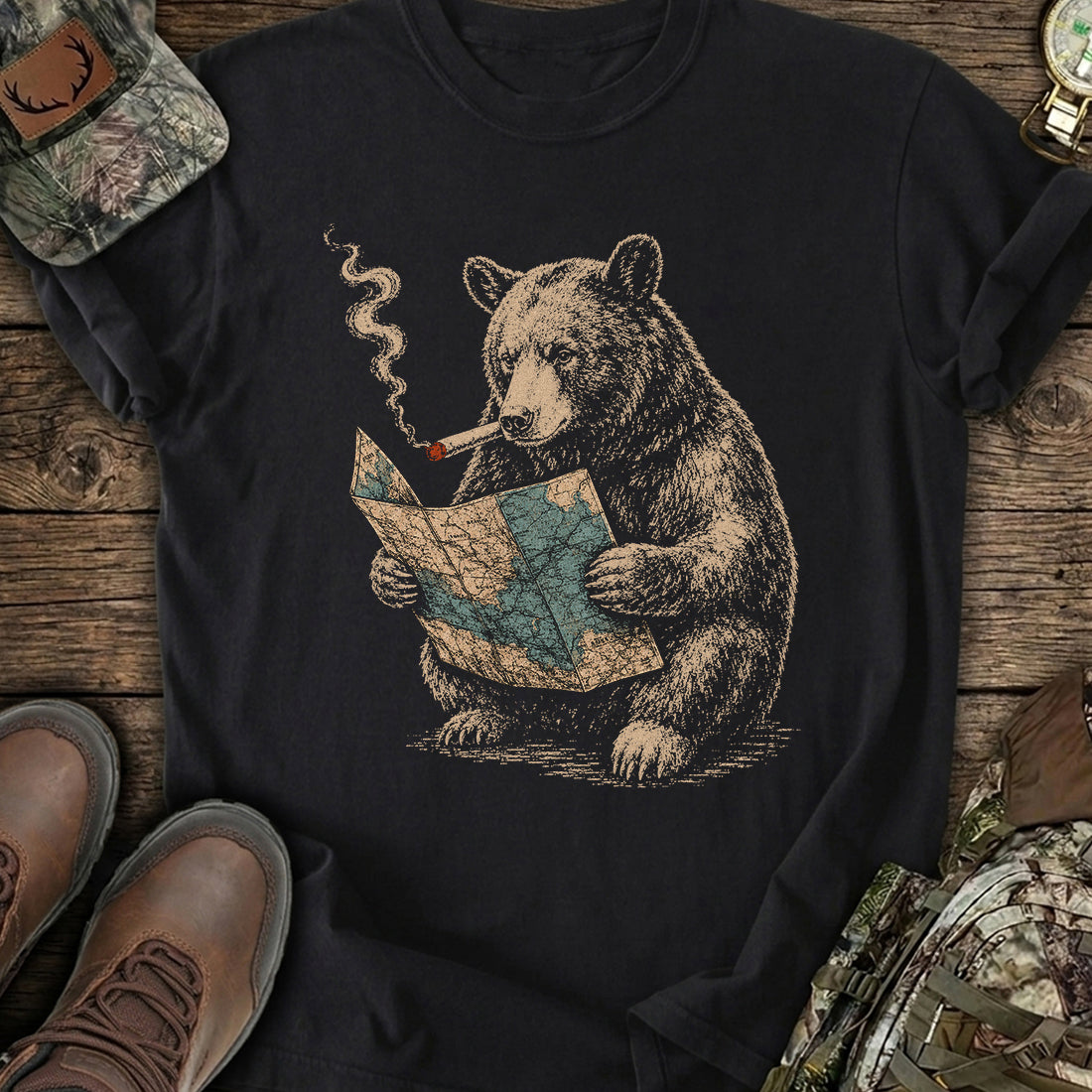 Wanderlust Bear T-Shirt product image 1