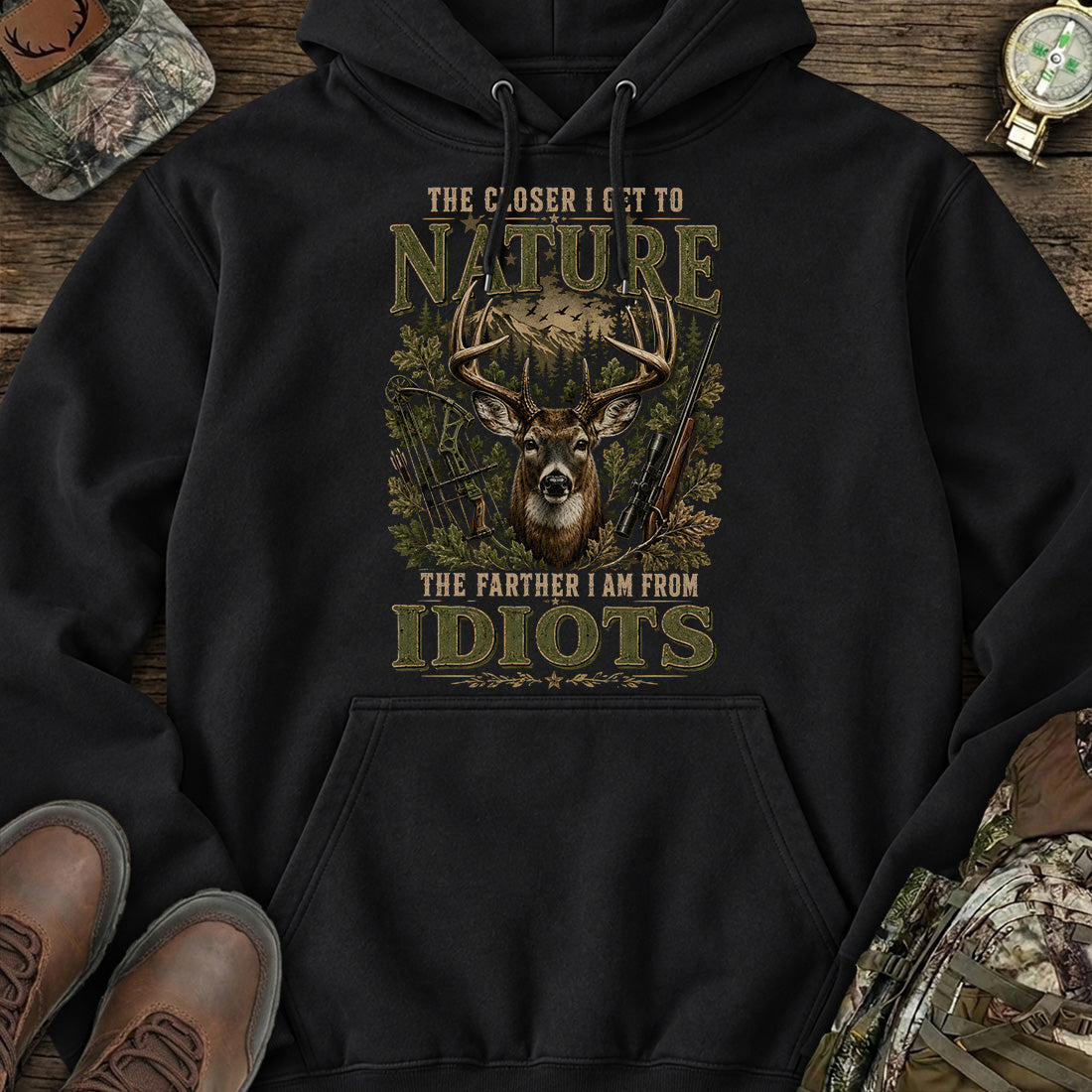Nature Over Noise Hoodie product image 2