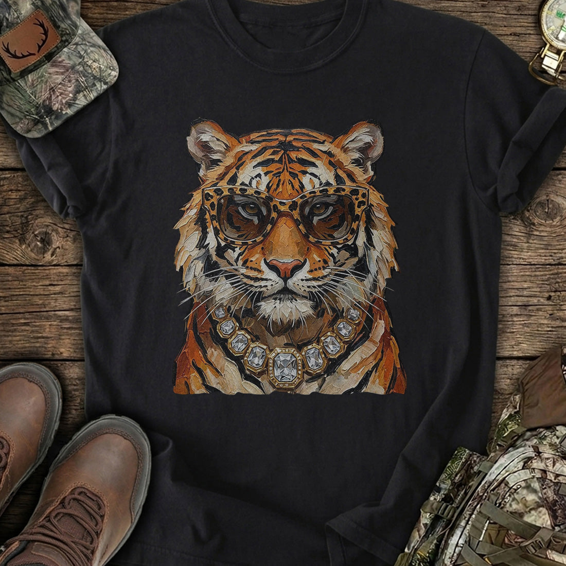 Royal Tiger Drip T-Shirt product image 2