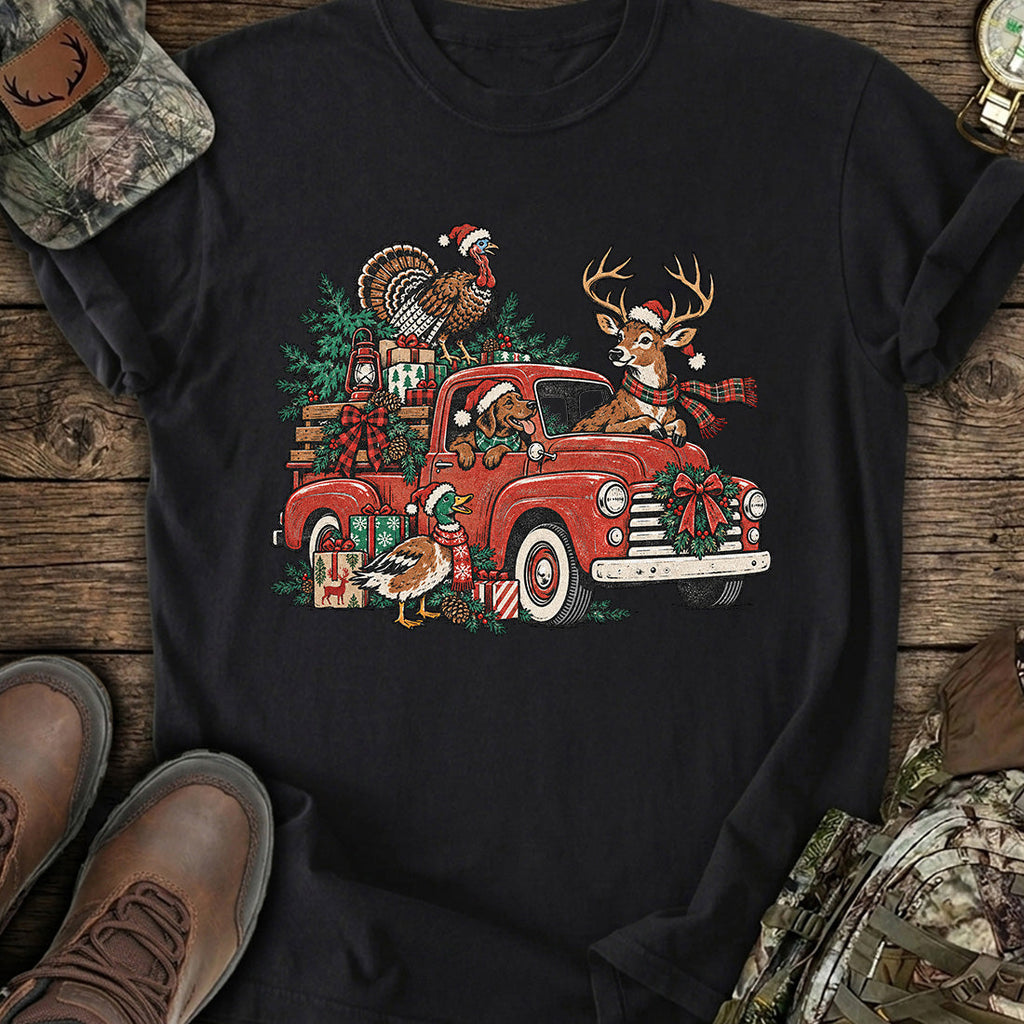 Christmas Truck Hunters T-Shirt product image 2