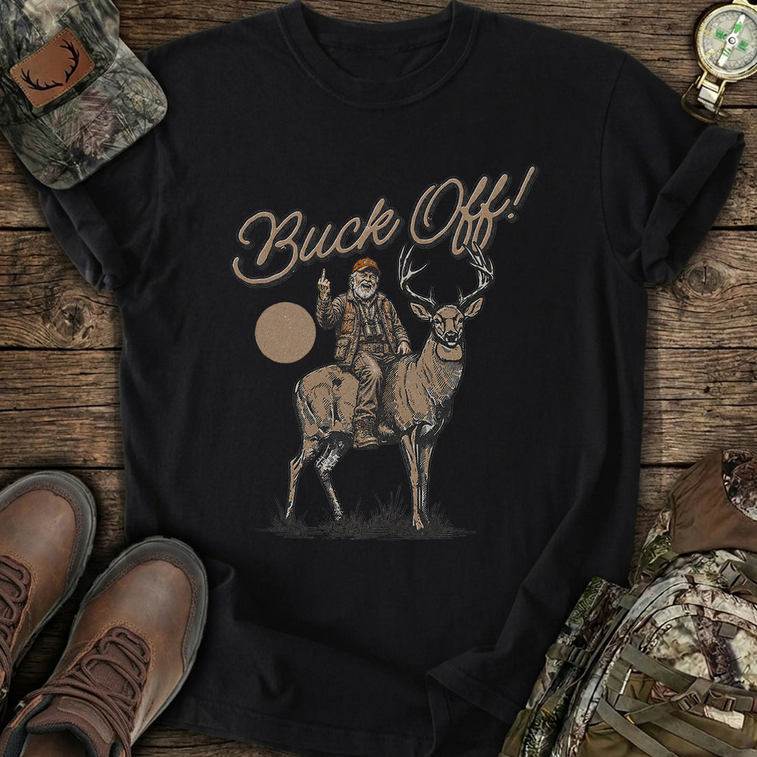Untamed Buck Off Spirit T-Shirt product image 3
