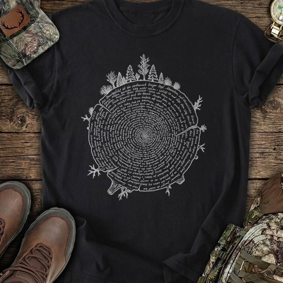 Ancient Tree Rings T-Shirt product image 3