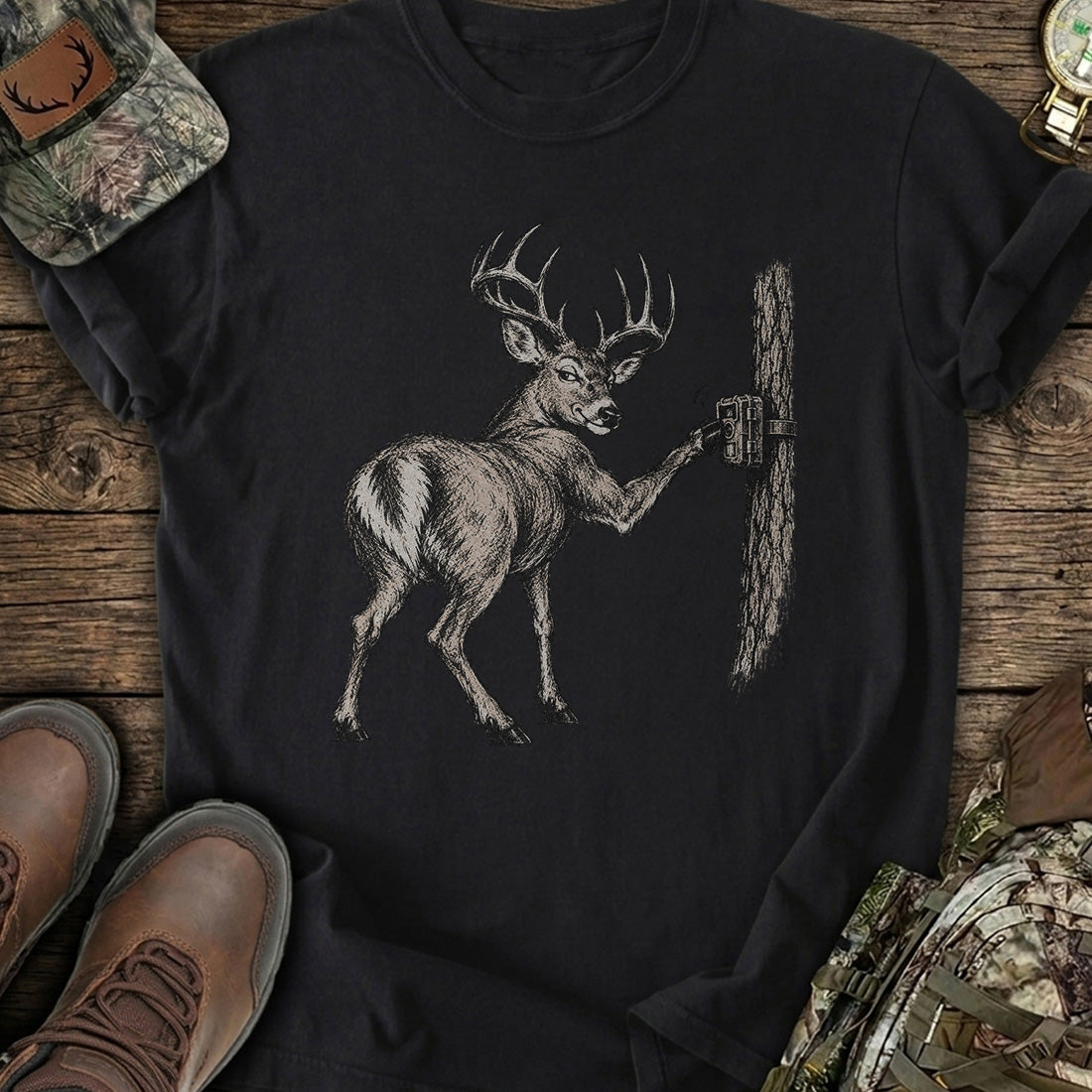 Trail Cam Buck T-Shirt product image 3