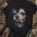 Rebel Chihuahua Smoking T-Shirt product image 1