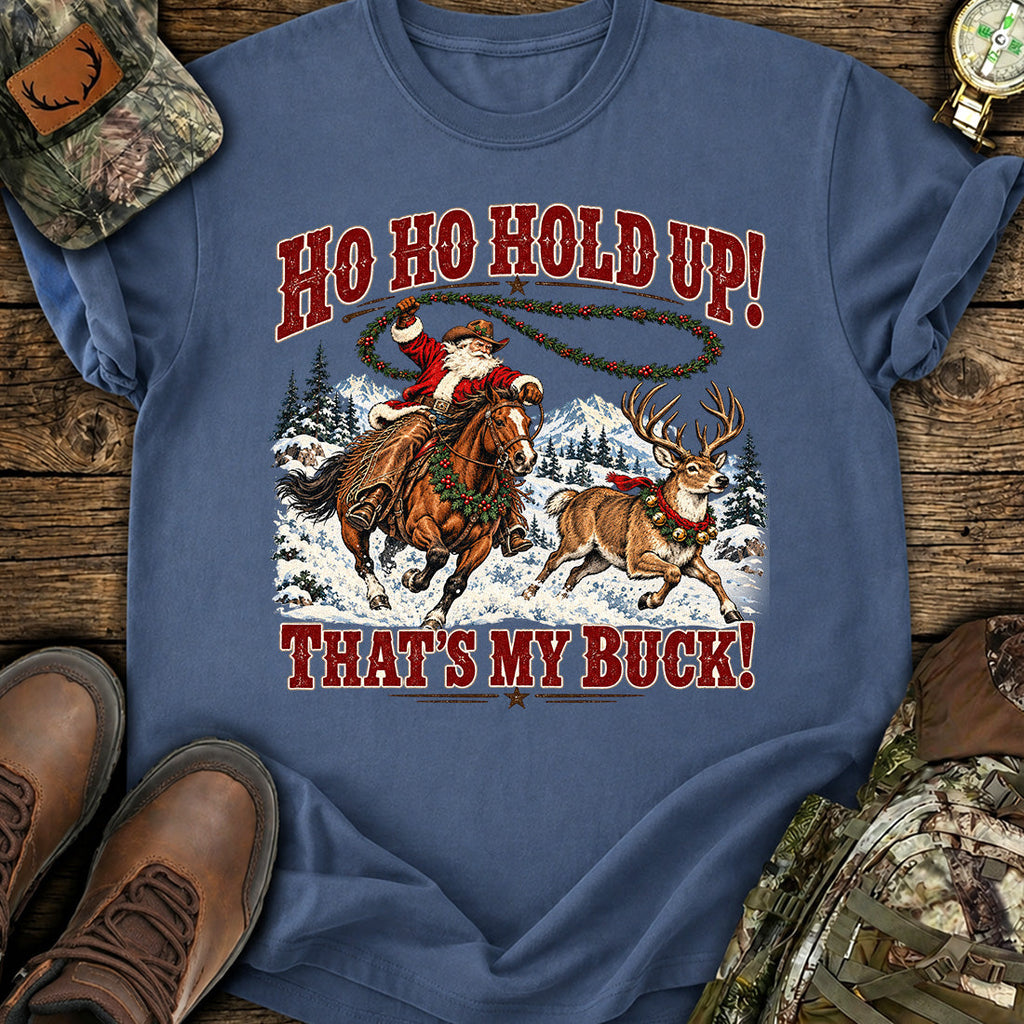Cowboy Santa Buck T-Shirt product image 1
