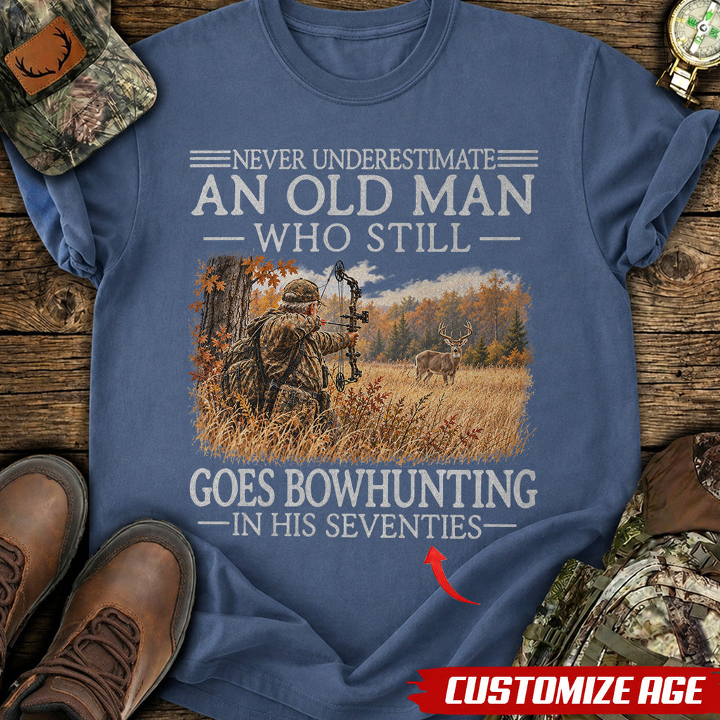 Personalized Years Young Bowhunter T-Shirt product image 2