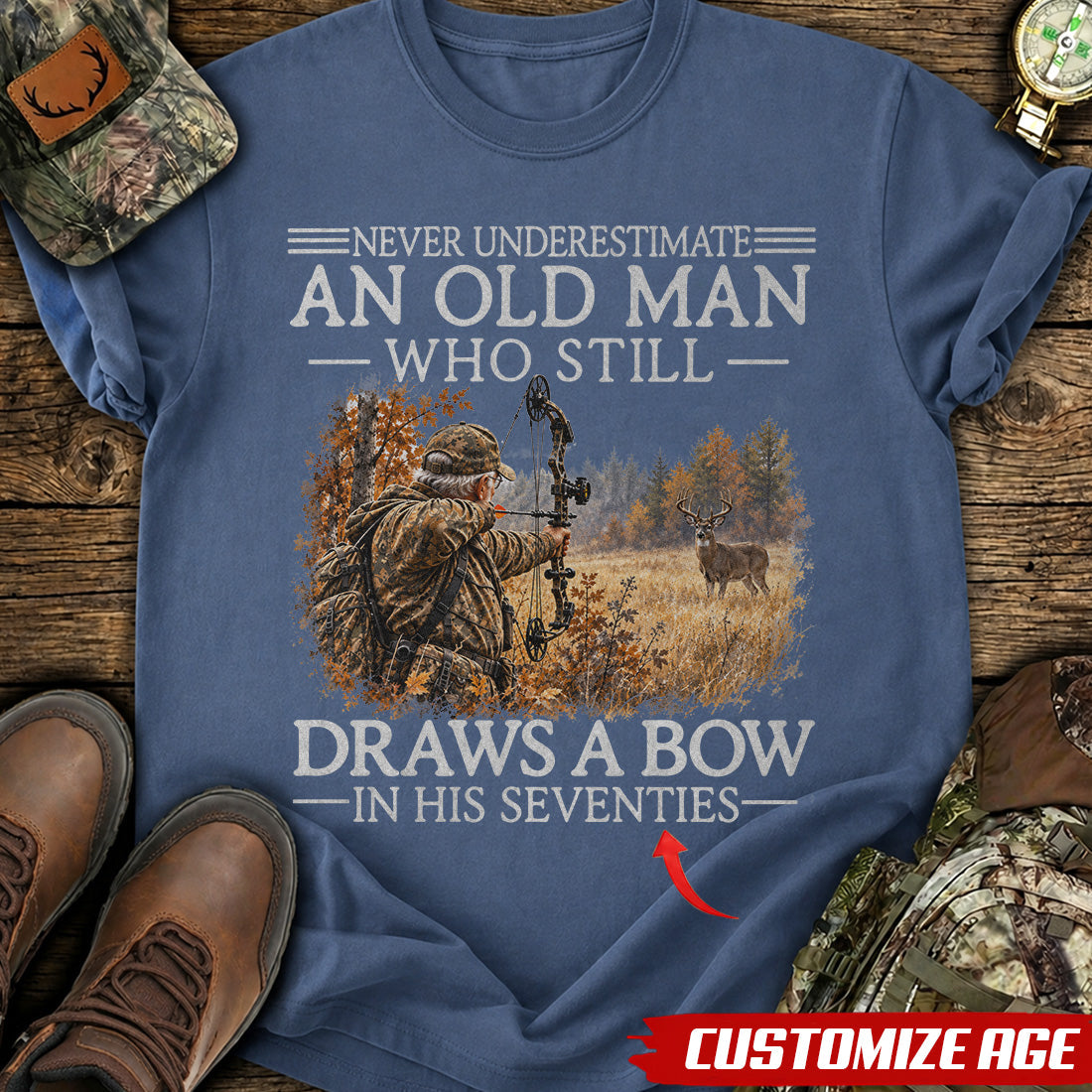 Personalized Years & Still Bowhunting T-Shirt product image 5