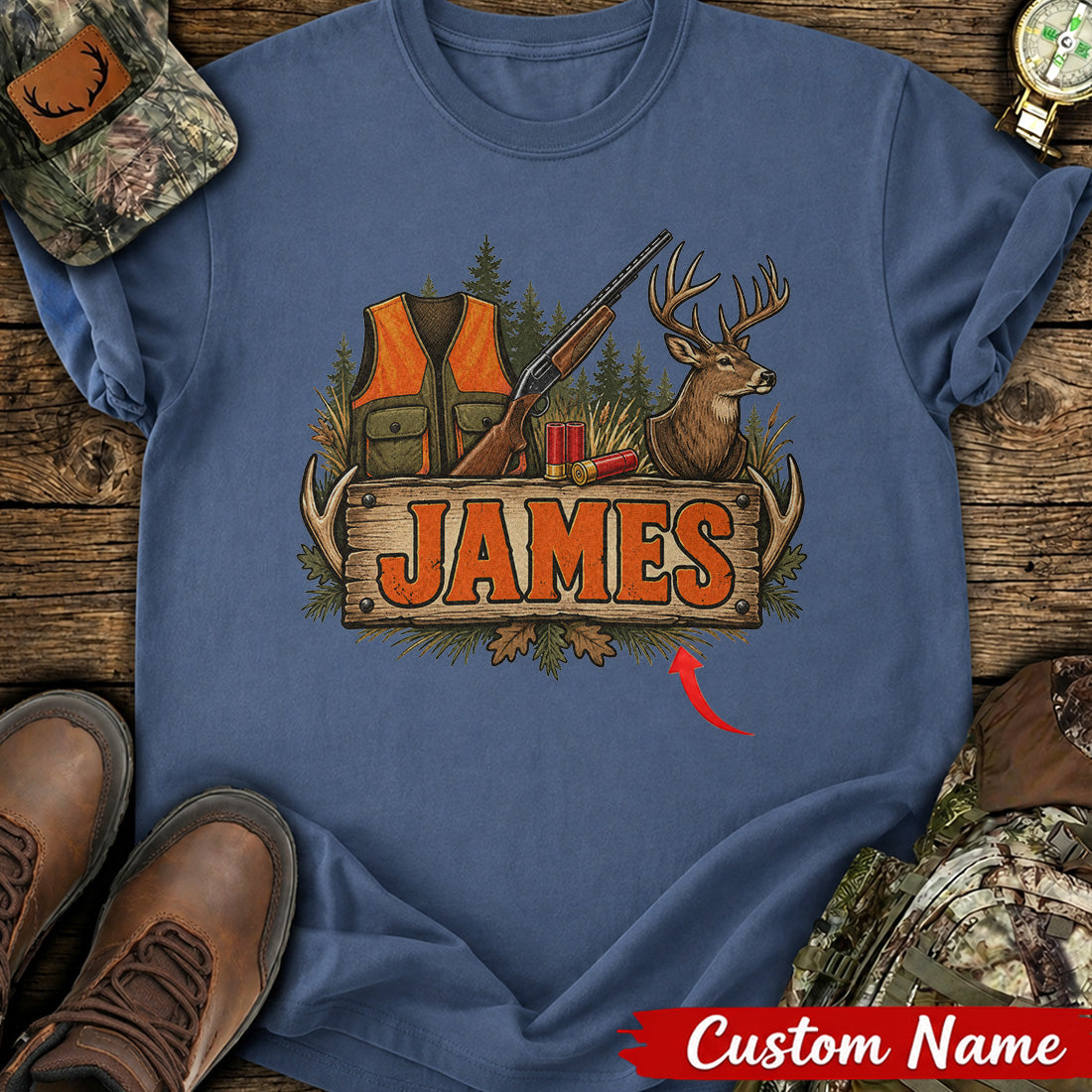 Custom Deer Hunter T-Shirt product image 2
