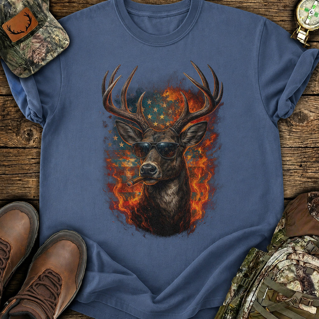 Rebel Buck American T-Shirt product image 1