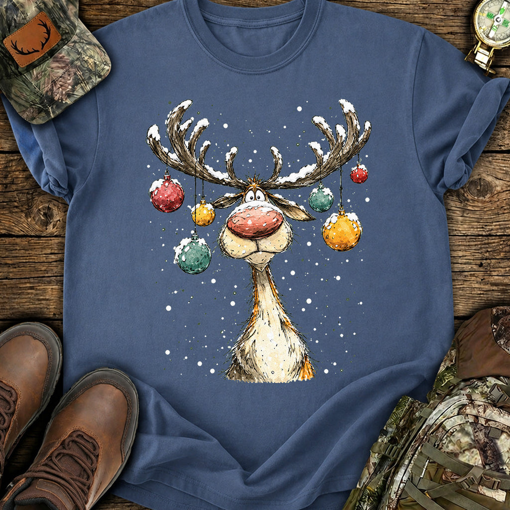 Jolly Reindeer Xmas T-Shirt product image 3
