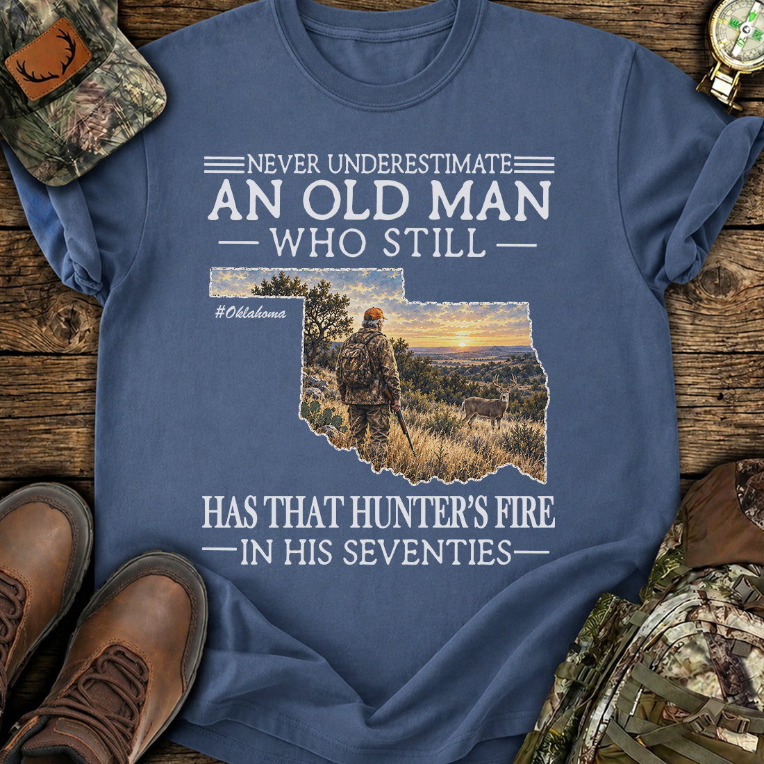 Oklahoma Hunter Fire T-Shirt product image 3