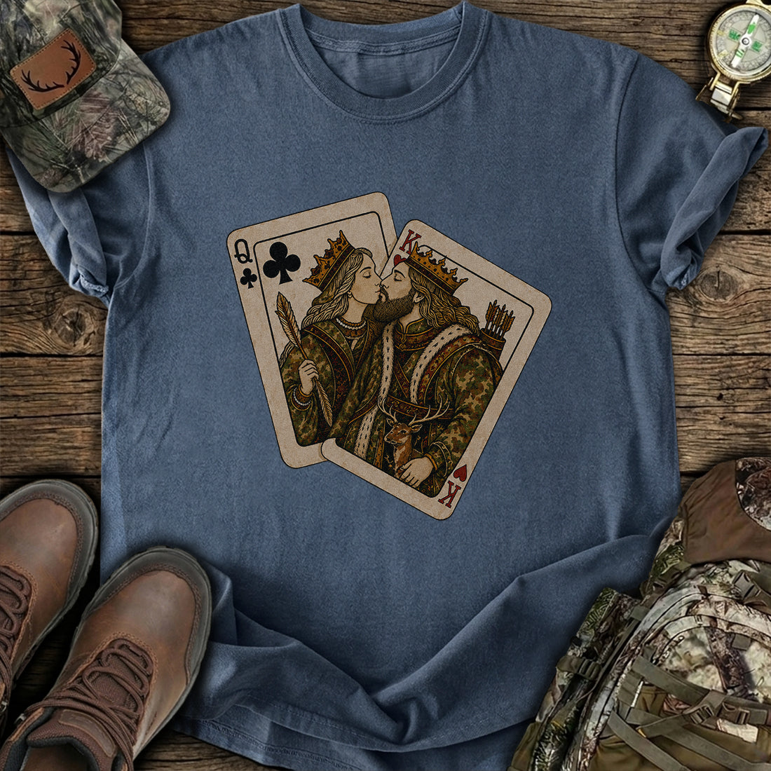 Hunter Hearts Royal T-Shirt product image 4