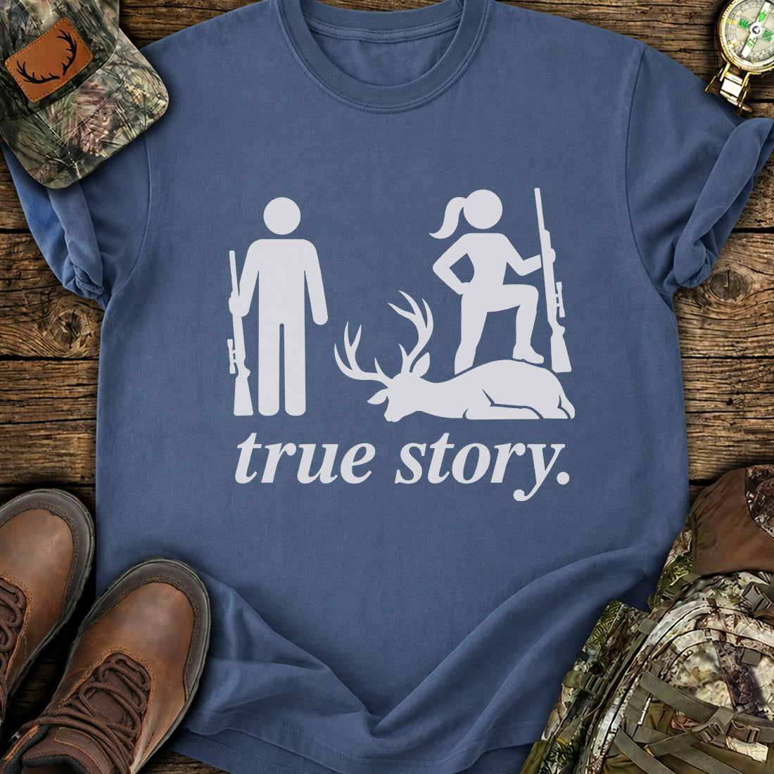 Hunting Couple Deer T-Shirt product image 3