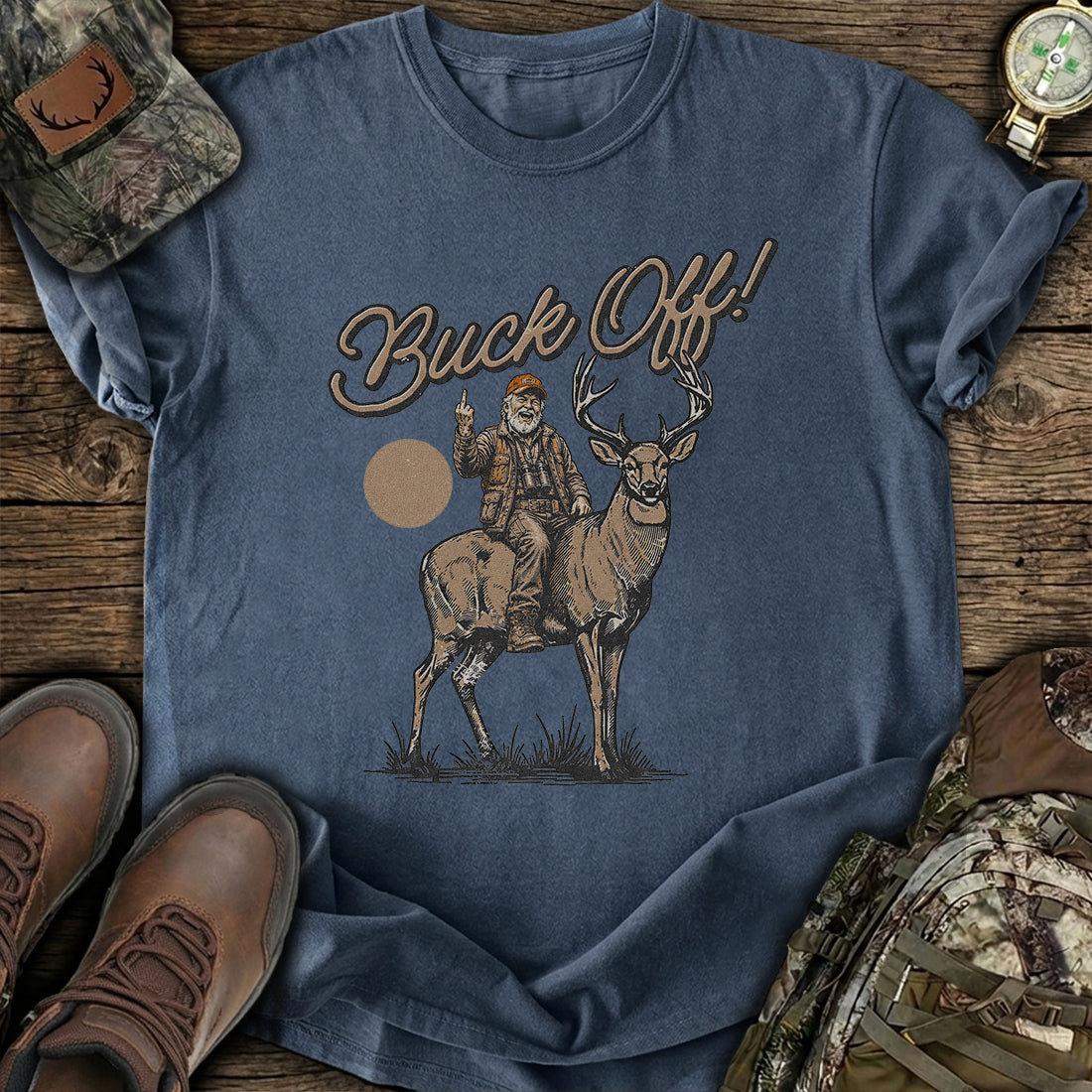 Untamed Buck Off Spirit T-Shirt product image 4