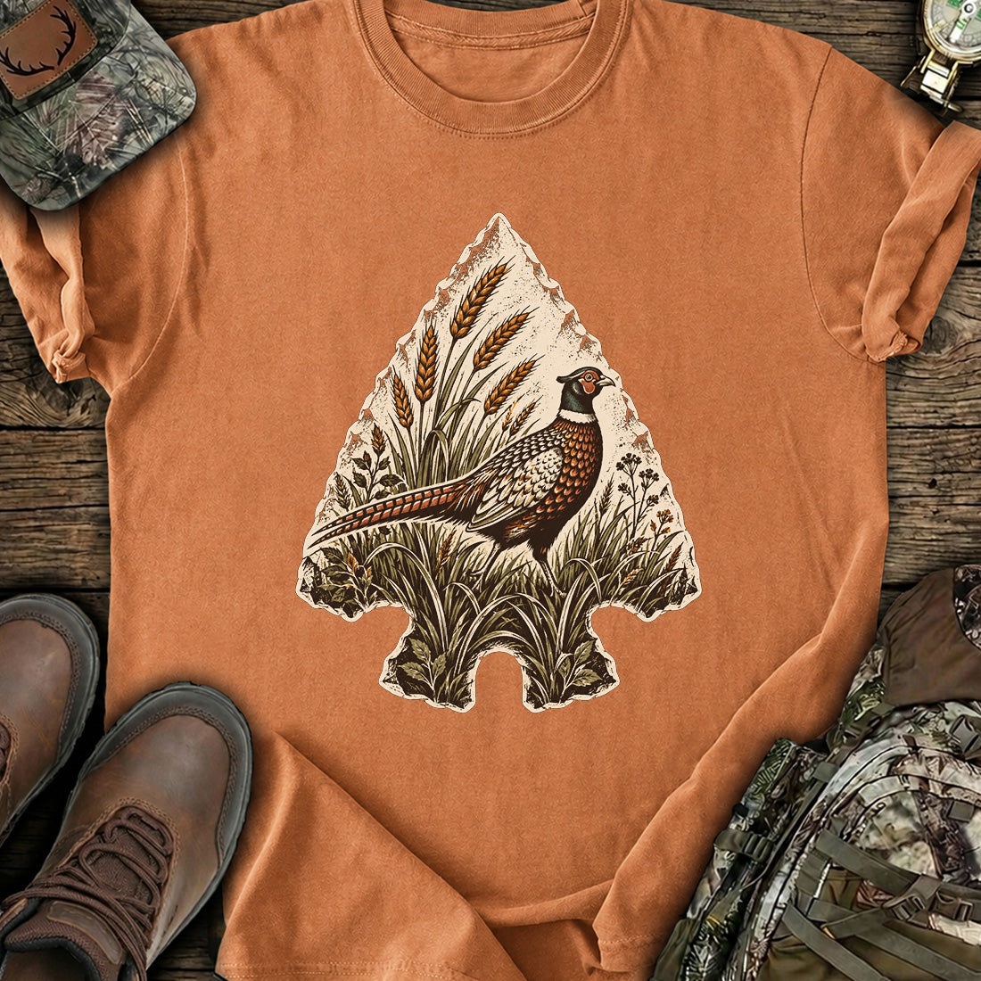 Pheasant Prairie Hunt T-Shirt product image 4