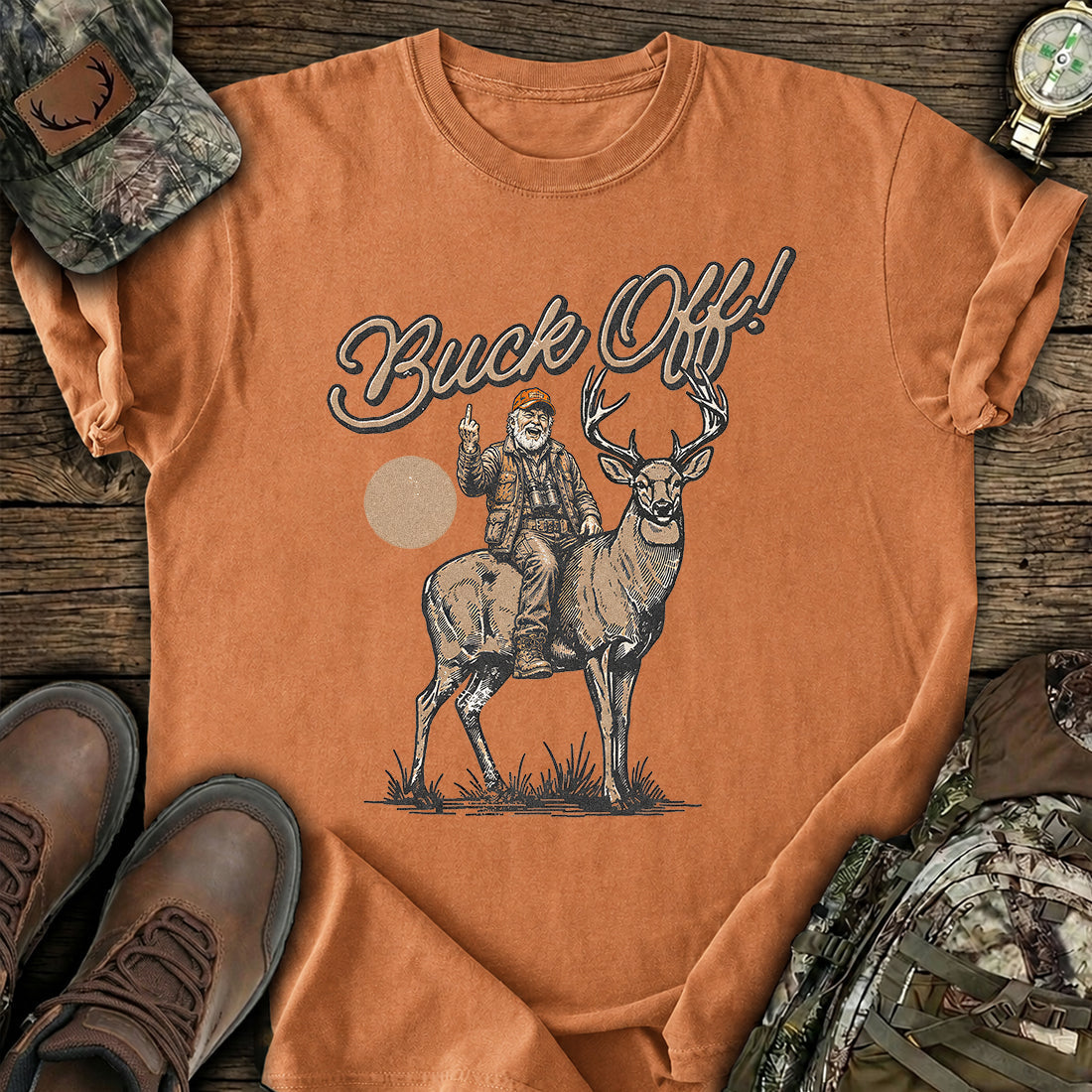 Untamed Buck Off Spirit T-Shirt product image 5