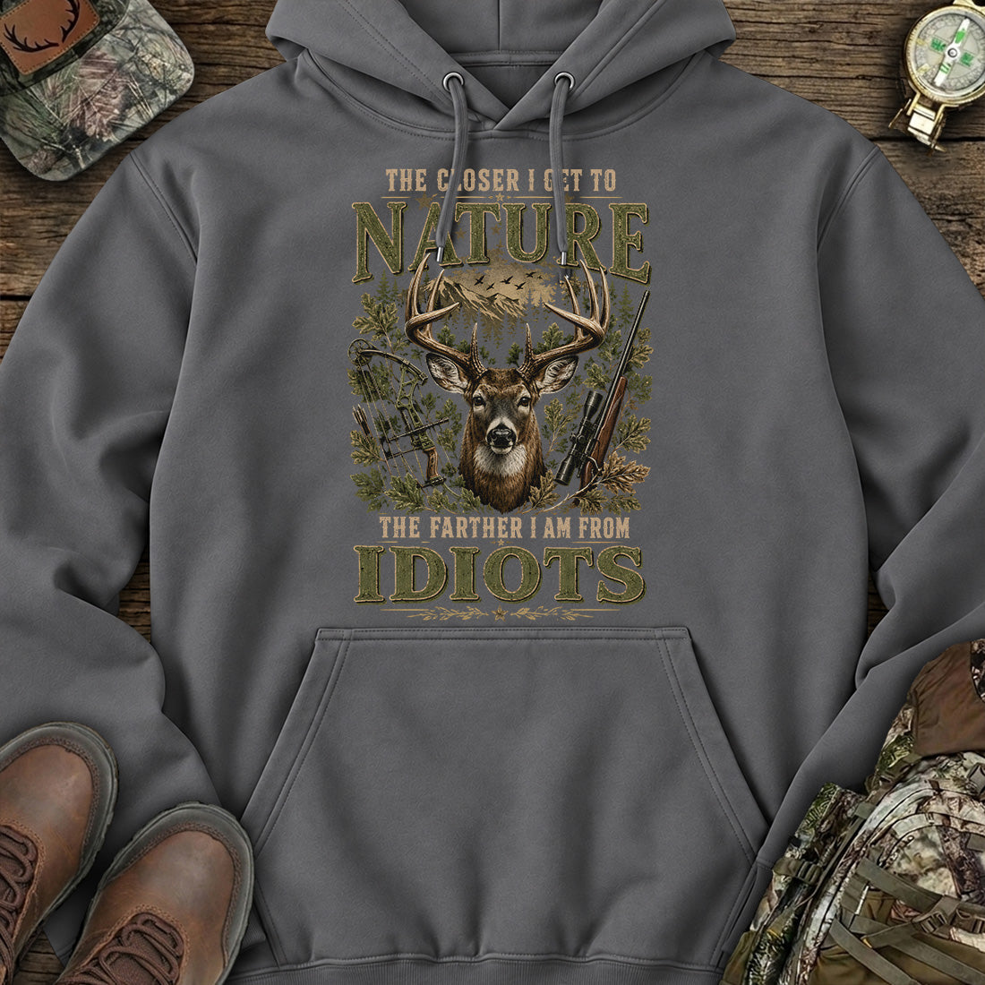 Nature Over Noise Hoodie product image 3