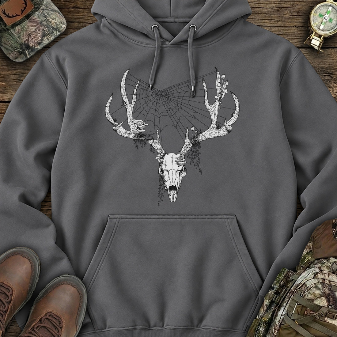 Ghost Antler Skull Hoodie product image 2