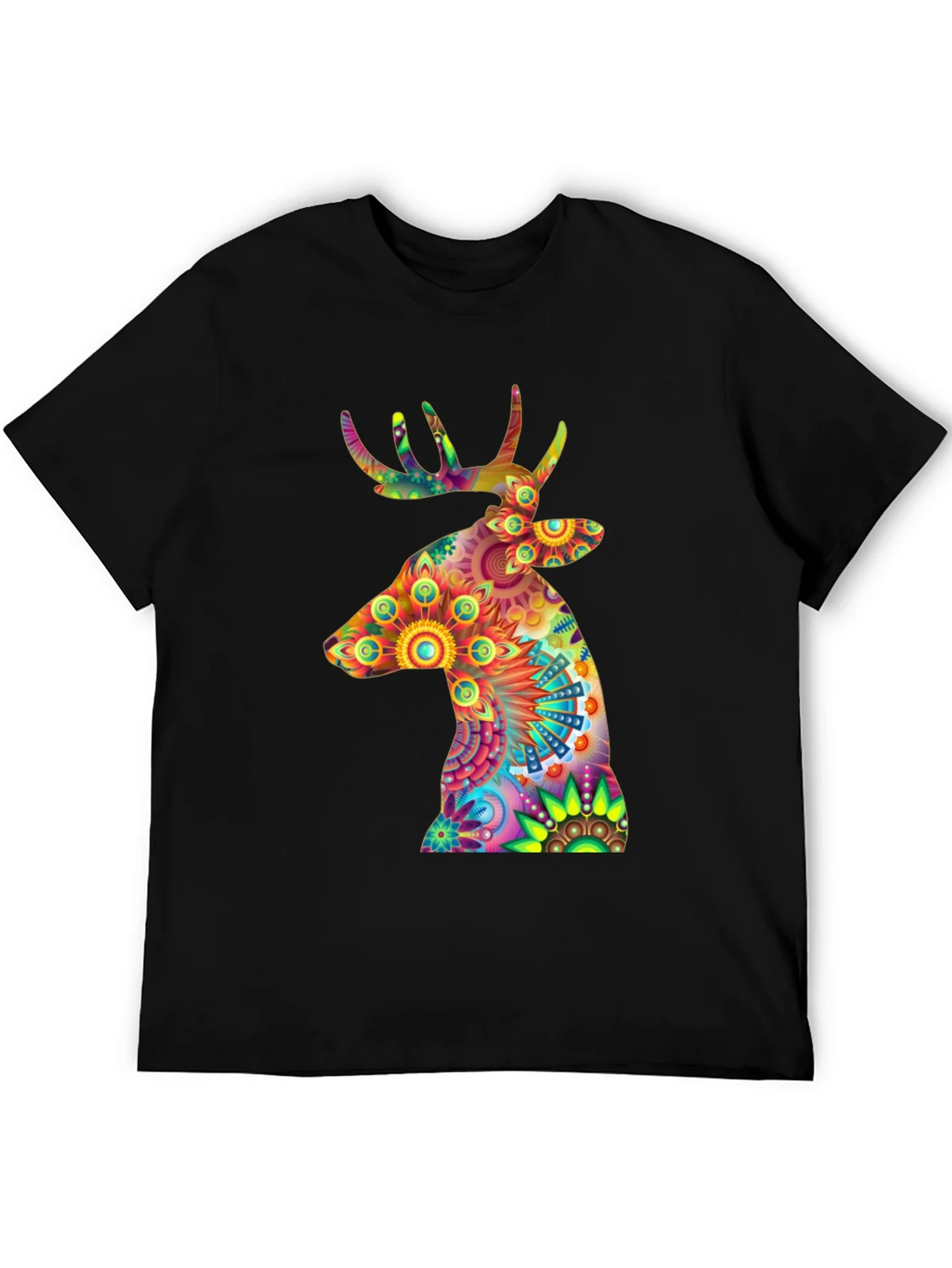 Vibrant Deer Graphic Tee - Unique Colorful Design product image 5