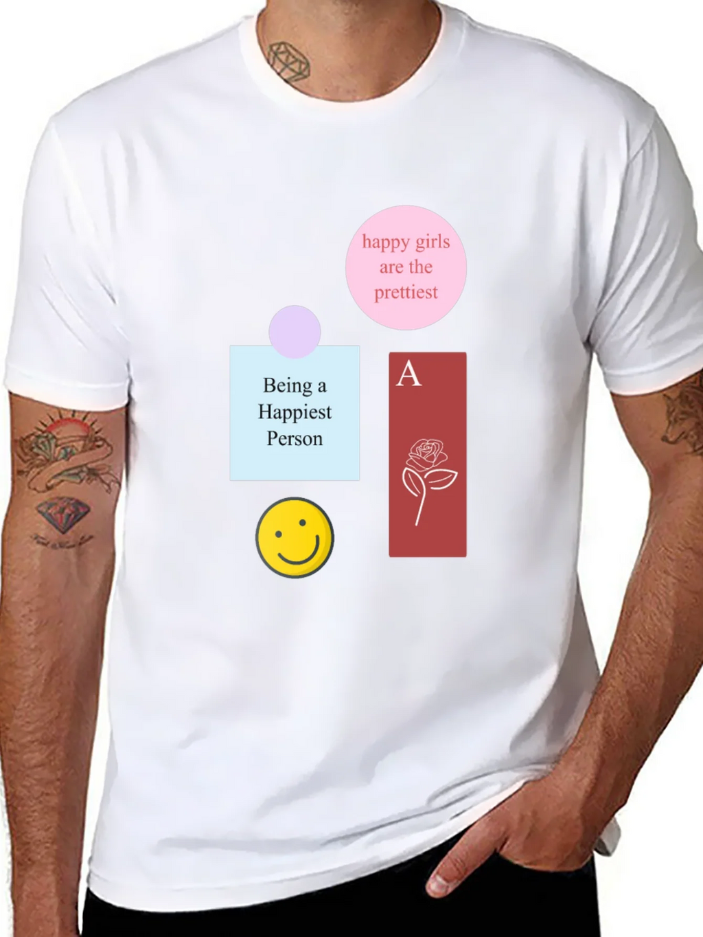 Graphic Print Cotton Tee - Happy Theme product image 7
