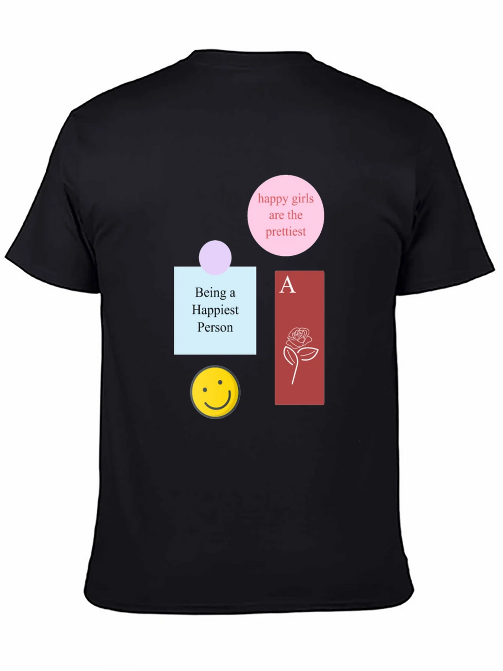 Graphic Print Cotton Tee - Happy Theme product image 4