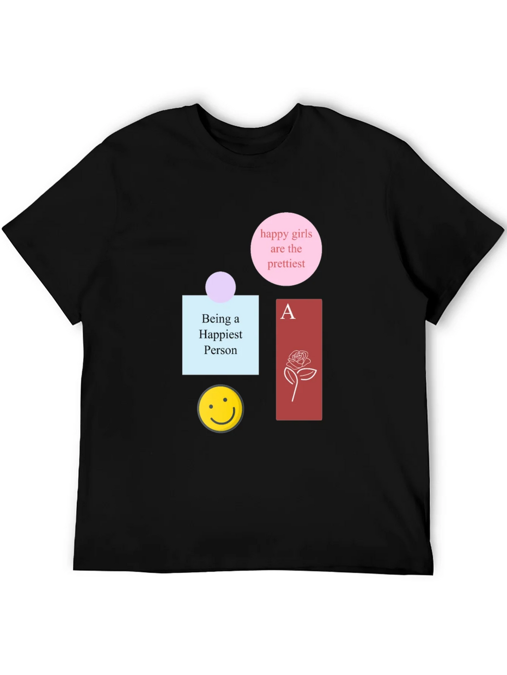 Graphic Print Cotton Tee - Happy Theme product image 5